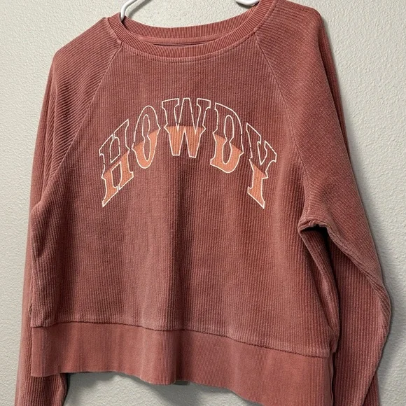 Altar'd State ‘Howdy’ Ribbed Sweatshirt - Picture 6 of 11